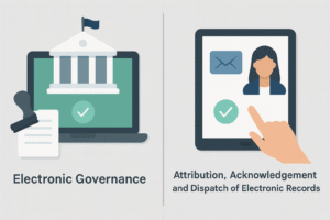 Read more about the article Electronic Governance & Attribution, Acknowledgement and Dispatch of Electronic Records