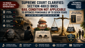 Read more about the article Supreme Court Reinforces Bail Jurisprudence: Liberty Cannot Be Burdened by Routine Conditions