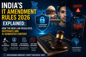 India’s IT Amendment Rules 2026 Explained: How the New Law Regulates Deepfakes and AI-Generated Content